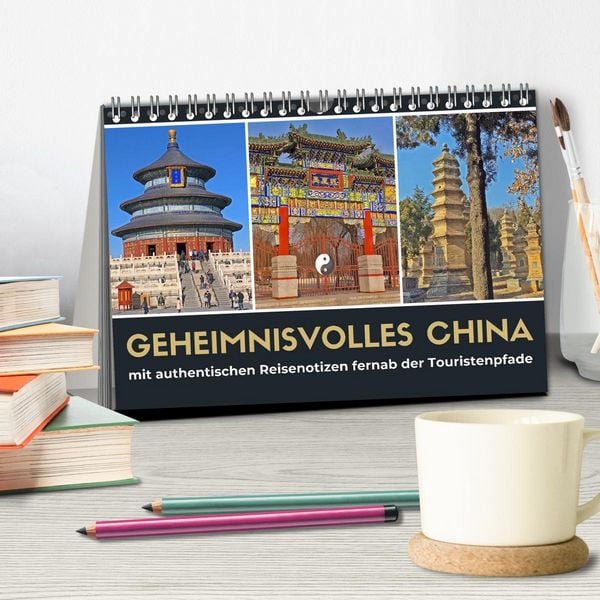 Produktbild: Geheimnisvolles China 2026 (Tischkalender 2026 DIN A5 quer), CALVENDO Monatskalender