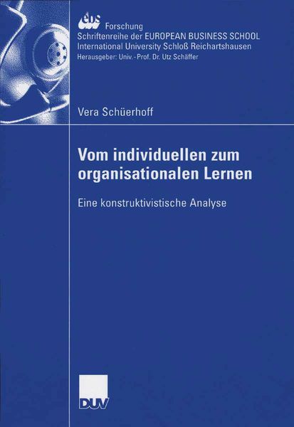 Produktbild: Vom individuellen zum organisationalen Lernen