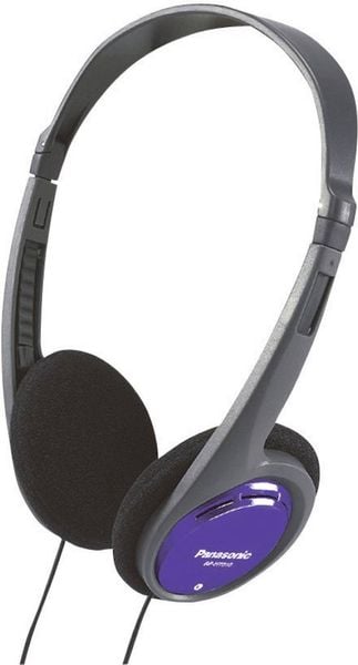 Panasonic RP-HT010 On Ear Kopfhörer kabelgebunden Schwarz, Blau Leichtbügel -