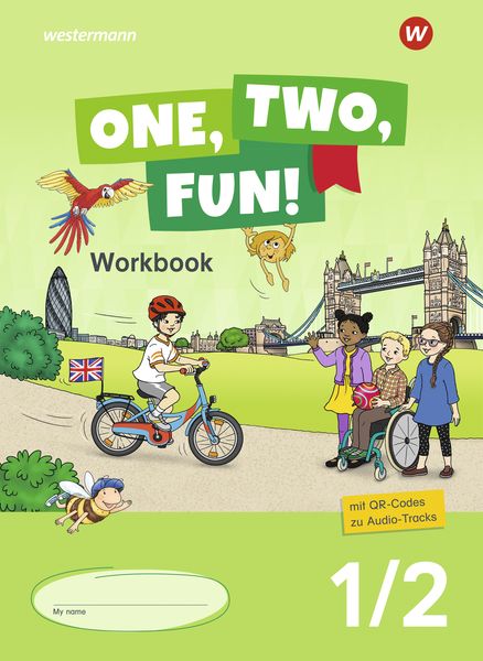 Produktbild: One, two, fun! Workbook 1/2 mit QR-Codes zu Audio-Tracks