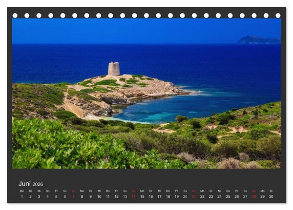 Produktbild: Sardinien - Traumstr&auml;nde am Mittelmeer (Tischkalender 2026 DIN A5 quer), CALVENDO Monatskalender
