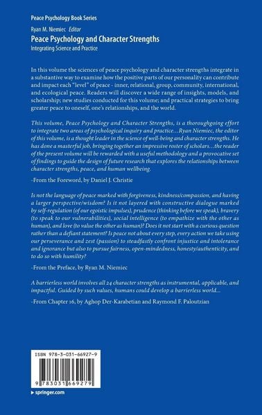 Produktbild: Peace Psychology and Character Strengths