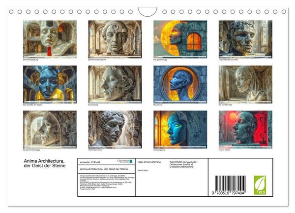Produktbild: Anima Architectura, der Geist der Steine (Wandkalender 2027 DIN A4 quer), CALVENDO Monatskalender