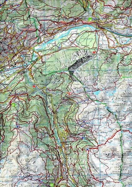 Produktbild: Val d'Anniviers - Val d'H&eacute;rens Nr. 23 Wanderkarte 1:60 000