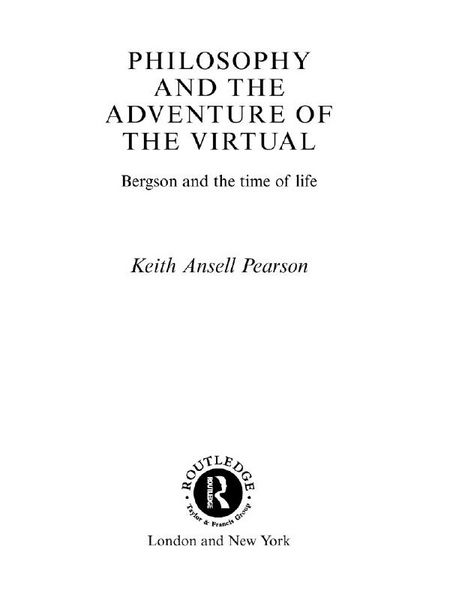 Produktbild: Philosophy and the Adventure of the Virtual