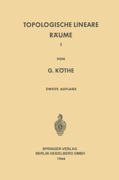 Produktbild: Topologische Lineare R&auml;ume I