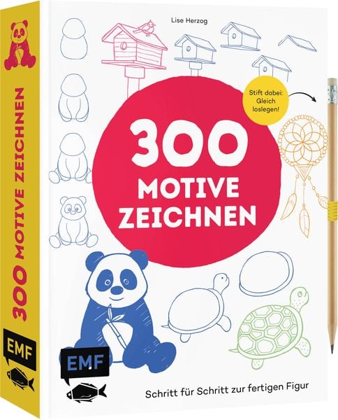 300 Motive zeichnen, Taschenbuch von Lise Herzog, Edition Michael Fischer / EMF Verlag, 9783745924794