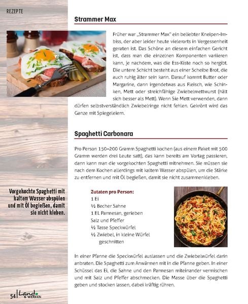 Kochen in der Jagdhütte