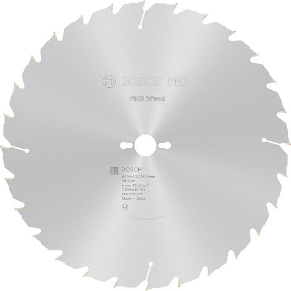 Bosch Accessories Construct Wood 2608640703 Hartmetall Kreissägeblatt 400 x 30 x 3.2 mm Zähneanzahl: 28 1 St.