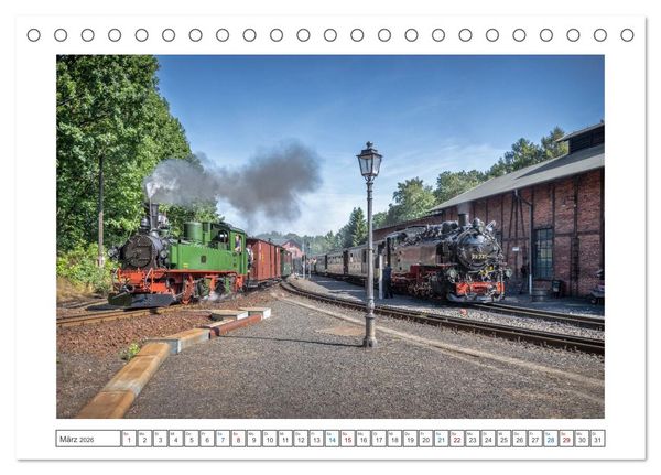 Produktbild: Volldampf voraus! (Tischkalender 2026 DIN A5 quer), CALVENDO Monatskalender