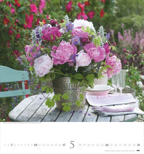 Produktbild: Bouquets 2026 - Foto-Kalender - Wand-Kalender - 45x48 - Blumen-Kalender