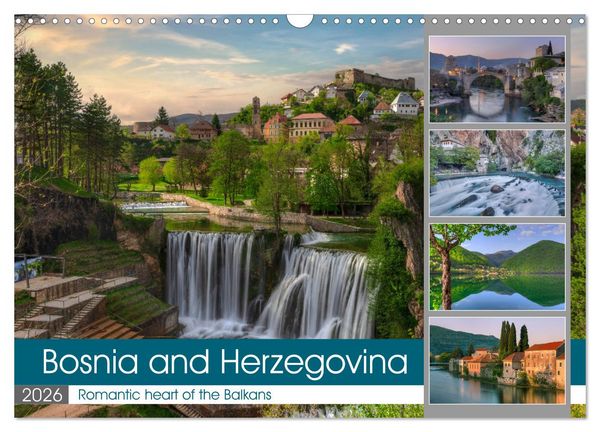 Produktbild: Bosnia and Herzegovina Romantic heart of the Balkans (Wall Calendar 2026 DIN A3 landscape), CALVENDO 12 Month Wall Calendar