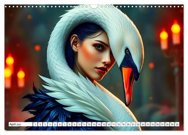 Produktbild: Die dunkle Legende des Schwanensees (Wandkalender 2027 DIN A3 quer), CALVENDO Monatskalender
