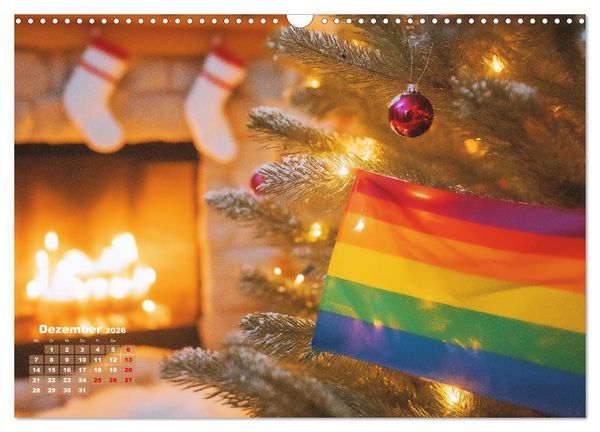 Produktbild: LGBTQ Pride - Regenbogenzeit, der Kalender f&uuml;r Vielfalt und Liebe (Wandkalender 2026 DIN A3 quer), CALVENDO Monatskalender