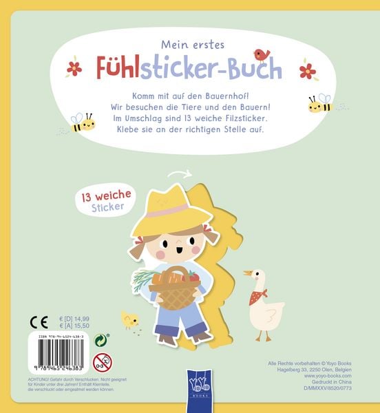 Produktbild: Mein erstes F&uuml;hlsticker-Buch - Bauernhof
