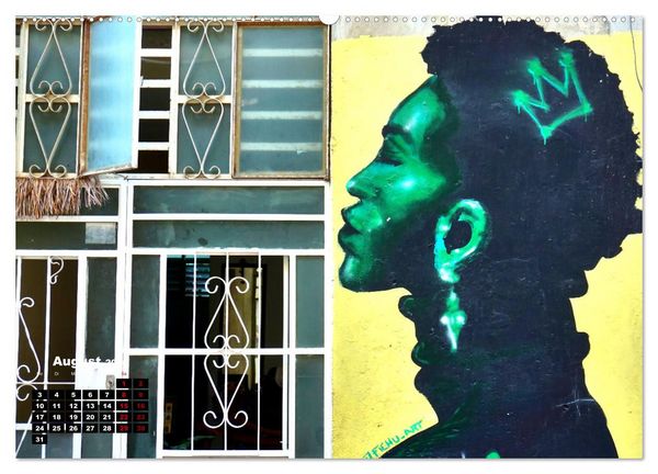Produktbild: Gesichter Havannas - Street Art in der kubanischen Hauptstadt (hochwertiger Premium Wandkalender 2026 DIN A2 quer), Kunstdruck in Hochglanz