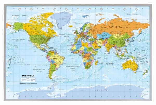 Politsche Weltkarte auf Kork-Pinnwand zum Aufhängen, 55,9 x 1,5 x 88,5 cm, Sonstige von , INTERKART Landkarten & Globen, 9783981078640