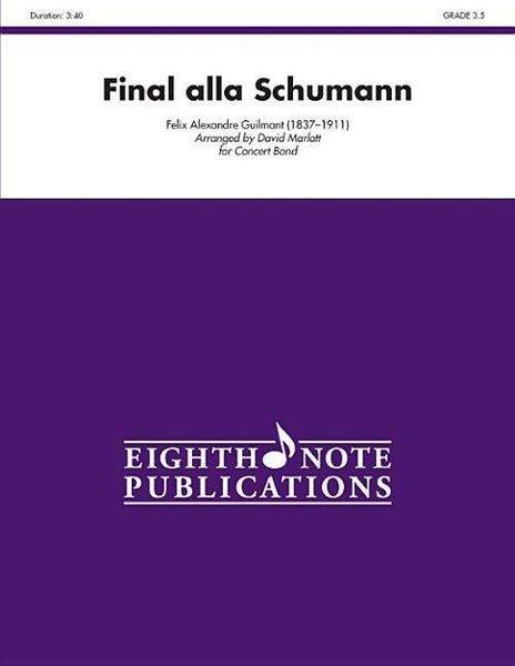 Produktbild: Guilmant, F: Final Alla Schumann, Op. 83
