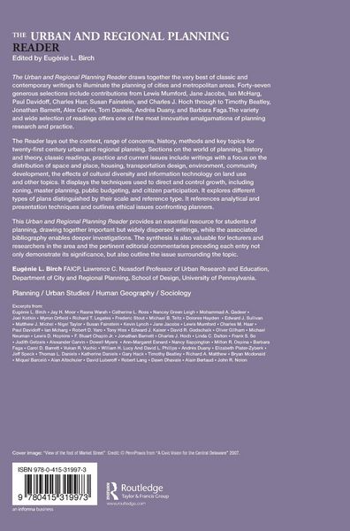 Produktbild: The Urban and Regional Planning Reader