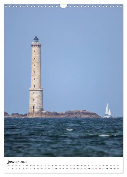 Produktbild: Phares Bretons (Calendrier mural 2026 DIN A3 horizontal), CALVENDO calendrier mensuel