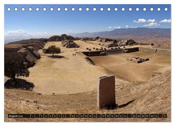 Produktbild: Von Mayas und Azteken - Mexiko, Guatemala und Honduras (Tischkalender 2026 DIN A5 quer), CALVENDO Monatskalender