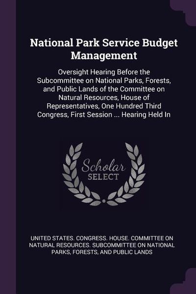 Produktbild: National Park Service Budget Management