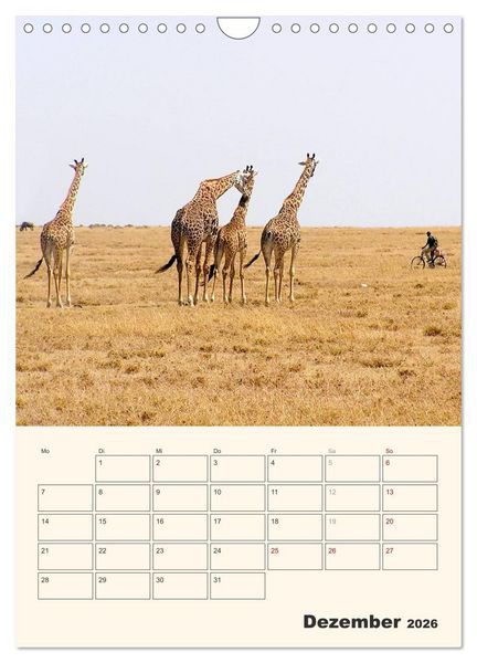 Produktbild: Kenia &ndash; Terminplaner (Wandkalender 2026 DIN A4 hoch), CALVENDO Monatskalender