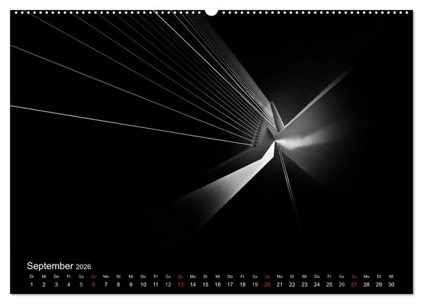 Produktbild: Black-Schwarz-Noir 2026 (Wandkalender 2026 DIN A2 quer), CALVENDO Monatskalender