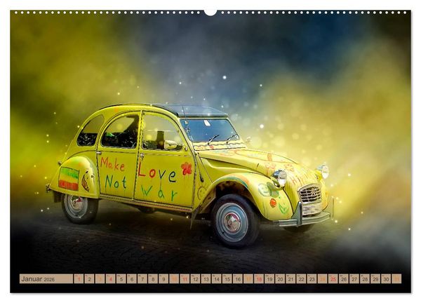 Produktbild: Die Ente - Citro&euml;n 2CV (Wandkalender 2026 DIN A2 quer), CALVENDO Monatskalender