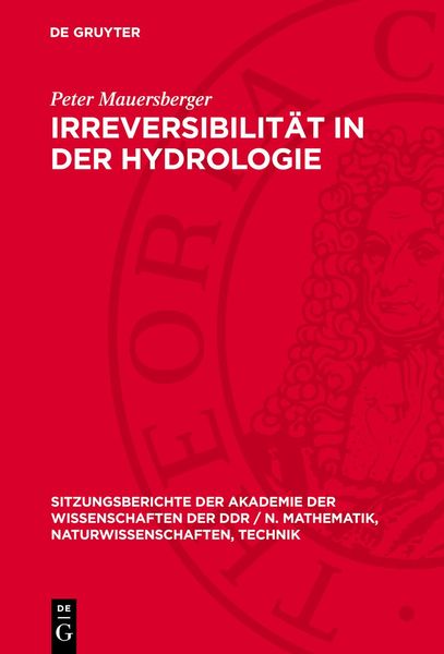 Produktbild: Irreversibilit&auml;t in der Hydrologie