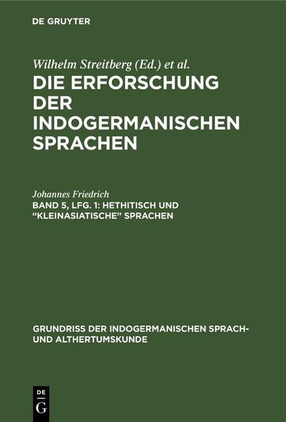 Produktbild: Hethitisch und "kleinasiatische" Sprachen