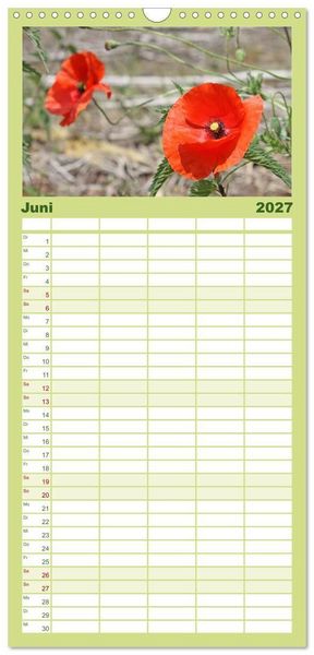 Produktbild: Familienplaner 2027 - Meine kleine Auszeit mit 5 Spalten (Wandkalender, 21 x 45 cm) CALVENDO