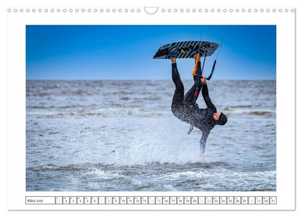 Produktbild: Wassersport - Spa&szlig; am Meer bei Wind und Wellen (Wandkalender 2026 DIN A3 quer), CALVENDO Monatskalender