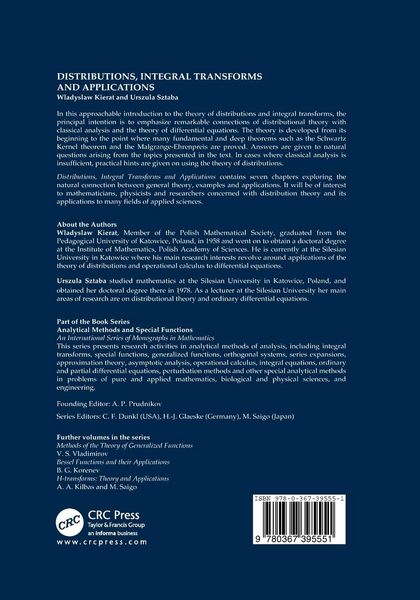 Produktbild: Distribution, Integral Transforms and Applications