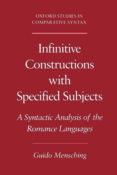 Produktbild: Infinitive Constructions with Specified Subjects