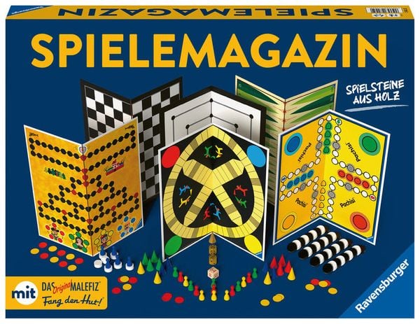 Ravensburger 27295 - Spiele Magazin, Spielesammlung mit vielen Möglichkeiten für 2-4 Spieler, Gesellschaftsspiel ab 6 Jahren, die besten Familienspiel
