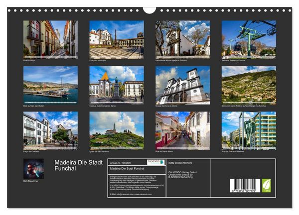 Produktbild: Madeira Die Stadt Funchal (Wandkalender 2026 DIN A3 quer), CALVENDO Monatskalender