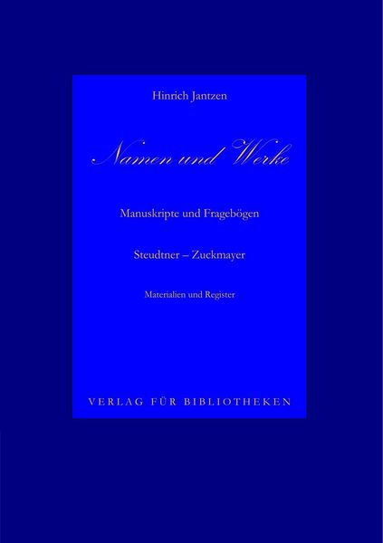 Produktbild: Namen und Werke