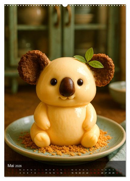 Produktbild: Tierische Desserts (hochwertiger Premium Wandkalender 2026 DIN A2 hoch), Kunstdruck in Hochglanz