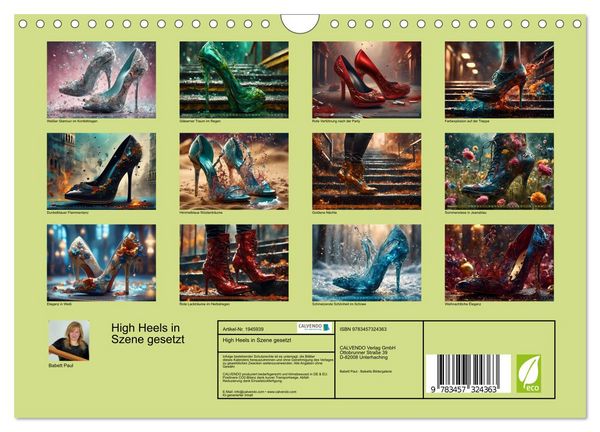 Produktbild: High Heels in Szene gesetzt (Wandkalender 2026 DIN A4 quer), CALVENDO Monatskalender