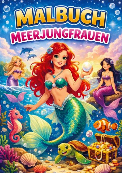 Produktbild: Malbuch, Meerjungfrauen