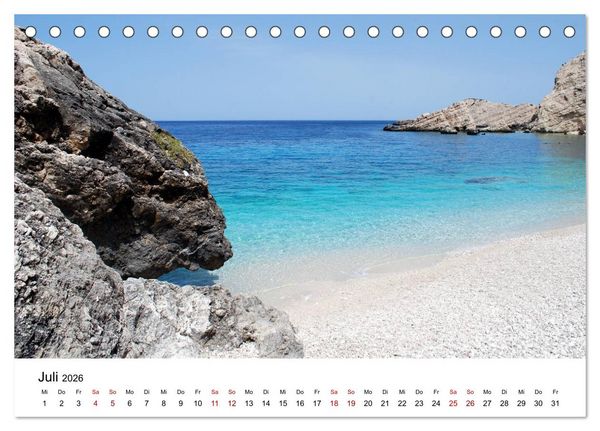 Produktbild: Griechenland - Insel Kefalonia (Tischkalender 2026 DIN A5 quer), CALVENDO Monatskalender