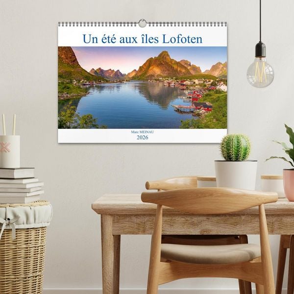 Produktbild: Un &eacute;t&eacute; aux Iles Lofoten (Calendrier mural 2026 DIN A3 vertical), CALVENDO calendrier mensuel