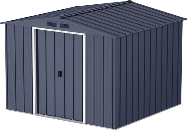 Produktbild: Metall Ger&auml;tehaus 262x234 Gartenhaus Schiebet&uuml;ren