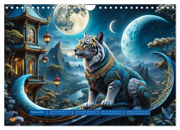 Produktbild: Verborgene Welten: Arkanum der mystischen Tierwesen (Wandkalender 2026 DIN A4 quer), CALVENDO Monatskalender
