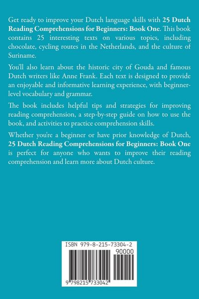 Produktbild: 25 Dutch Reading Comprehensions for Beginners