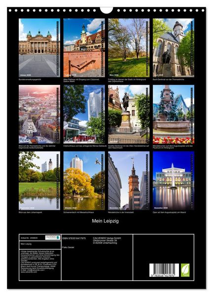 Produktbild: Mein Leipzig (Wandkalender 2026 DIN A3 hoch), CALVENDO Monatskalender