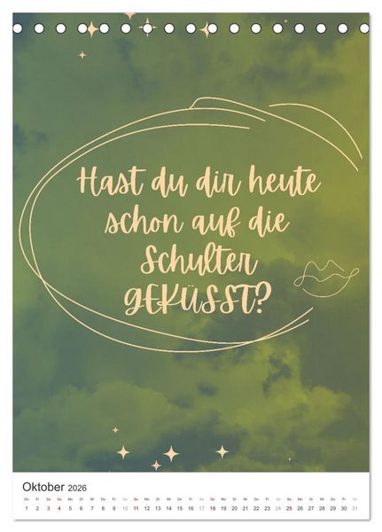 Produktbild: Freudvoll durchs Jahr! (Tischkalender 2026 DIN A5 hoch), CALVENDO Monatskalender