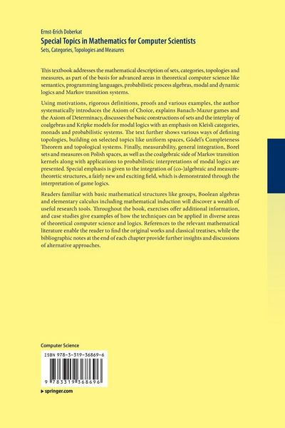 Produktbild: Special Topics in Mathematics for Computer Scientists
