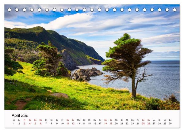 Produktbild: Neufundland - wilde Sch&ouml;nheit im Atlantik (Tischkalender 2026 DIN A5 quer), CALVENDO Monatskalender